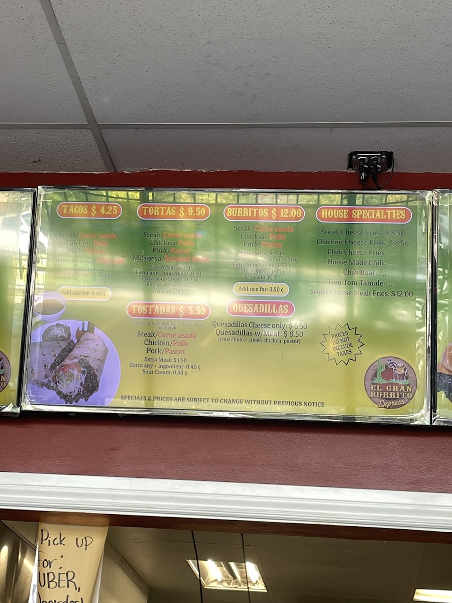 El Gran Burrito Express Menu - Image 5