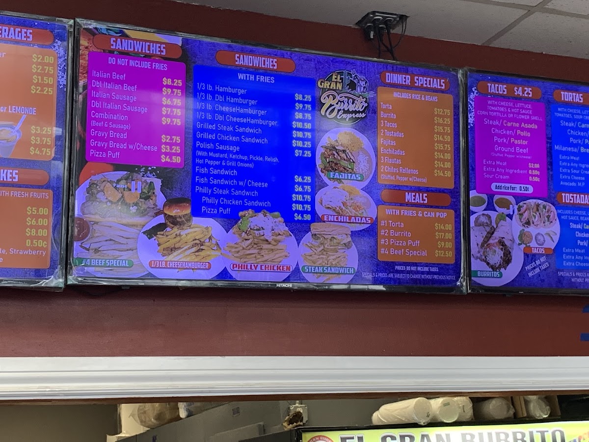 El Gran Burrito Express Menu - Image 6